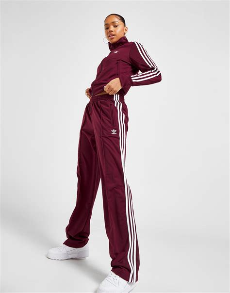 adidas originals burgundy track pants